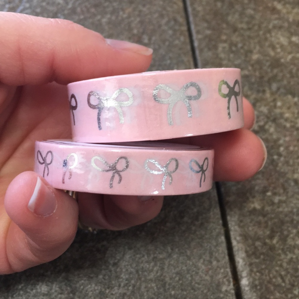 Simply Gilded Silver bow washi